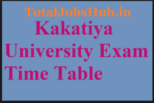kakatiya university time table