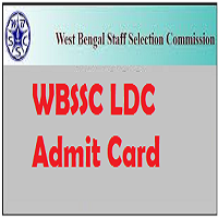 wbssc ldc admit card
