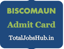 BISCOMAUN admit card