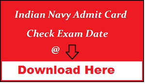 Indian Navy Sailor Admit Card