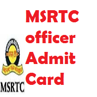msrtc officer admit card
