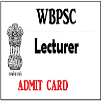 wbpsc lecturer admit card