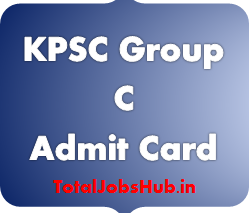 KPSC Group C Admit Card
