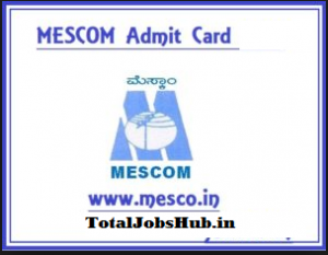 mescom admit card