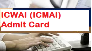 icwai admit card