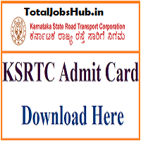 ksrtc admit card