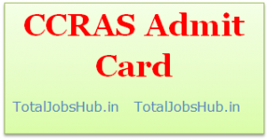 ccras admit card