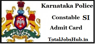karnataka police constable hall ticket