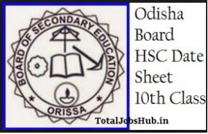 odisha hsc time table