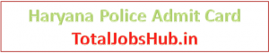 haryana police admit card