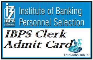 ibps clerk admit card