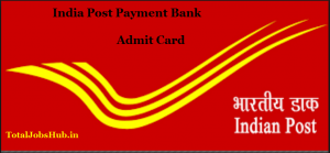 india post payment bank admit card