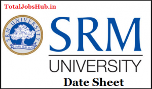 srm university date sheet