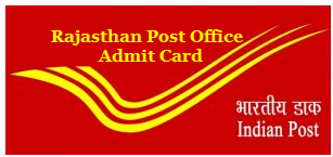 rajasthan post office admit card