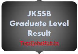 JKSSB Graduate Level Result