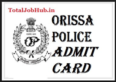 Odisha Police Admit Card