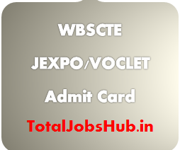 WBSCTE JEXPO Admit Card