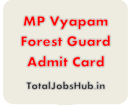mp vyapam forest guard admit card