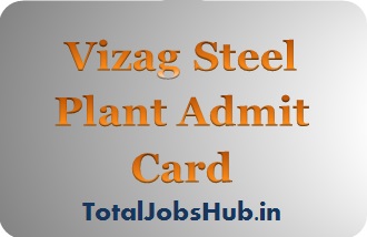 vizag steel plant admit card