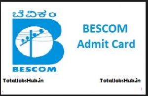 bescom admit card