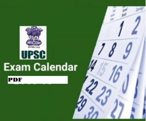 upsc exam calendar pdf