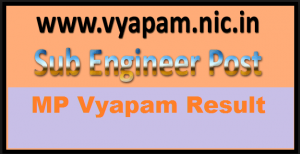 mp vyapam sub engineer result