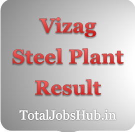 vizag steel plant junior trainee result