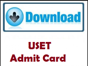 uset admit card