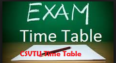 CSVTU Diploma Time table