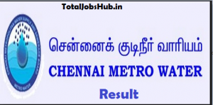 Chennai Metro Water Result