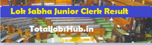 Lok Sabha Junior Clerk Result