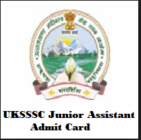 UKSSSC Junior Assistant Admit Card