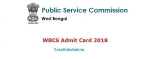 WBCS Admit Card