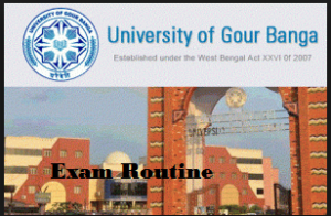 Gour Banga University Routine