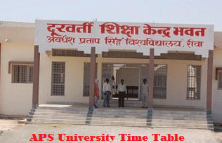 aps university time table