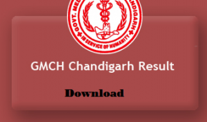 gmch chandigarh result