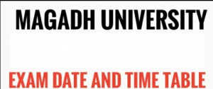 magadh university exam schedule