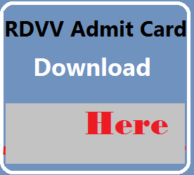 rdvv admit card
