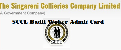 sccl badli worker admit card