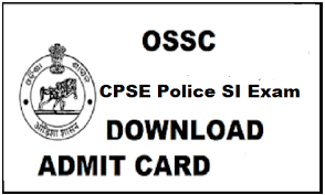 OSSC Sub Inspector Admit Card