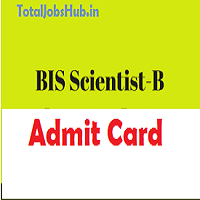 bis scientist b admit card