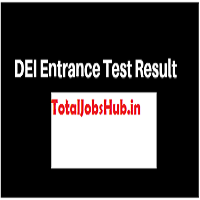 DEI Entrance Exam Result 2020 UG PG Btech Exam Merit List pdf