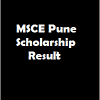 msce pune scholarship result