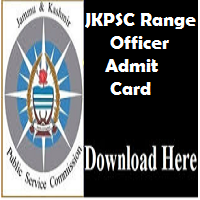 jkpsc range officer admit card