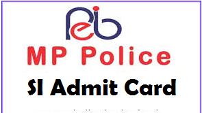 mp police si admit card