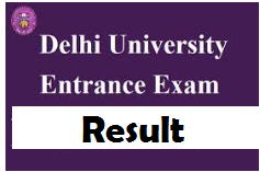 Delhi University Entrance Exam Result
