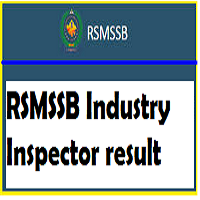 rsmssb industry inspector result