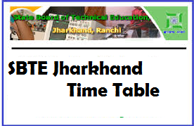 sbte jharkhand exam routine