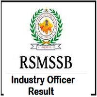 RSMSSB Industry Officer Result