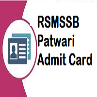 RSMSSB Patwari Admit Card 2020 Raj Patwari Exam Date, Hall Ticket